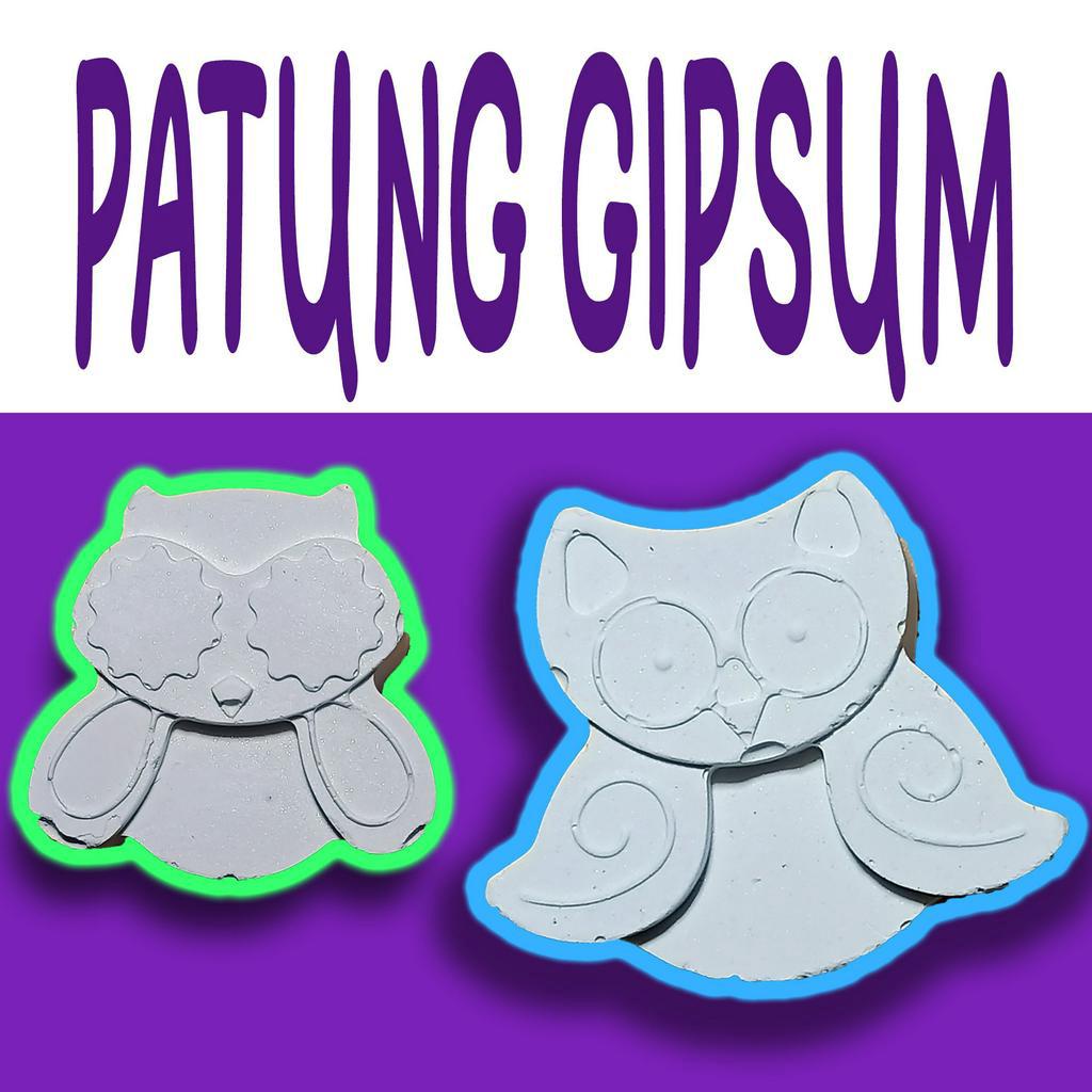 dokayu mainan edukasi patung gipsum (HANYA GIPSUM)