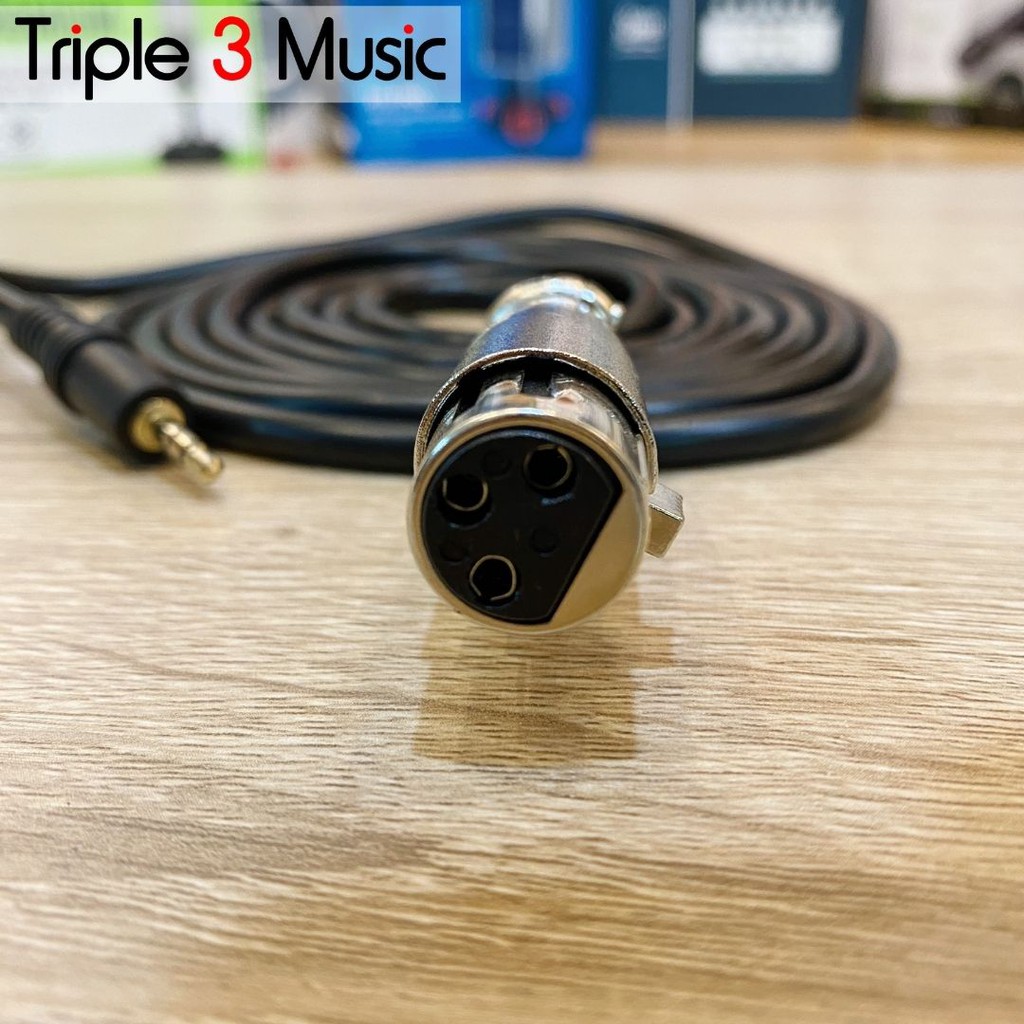 Kabel XLR Female To 3.5mm Male 2m kabel Mic ke Splitter bm800 bm8000