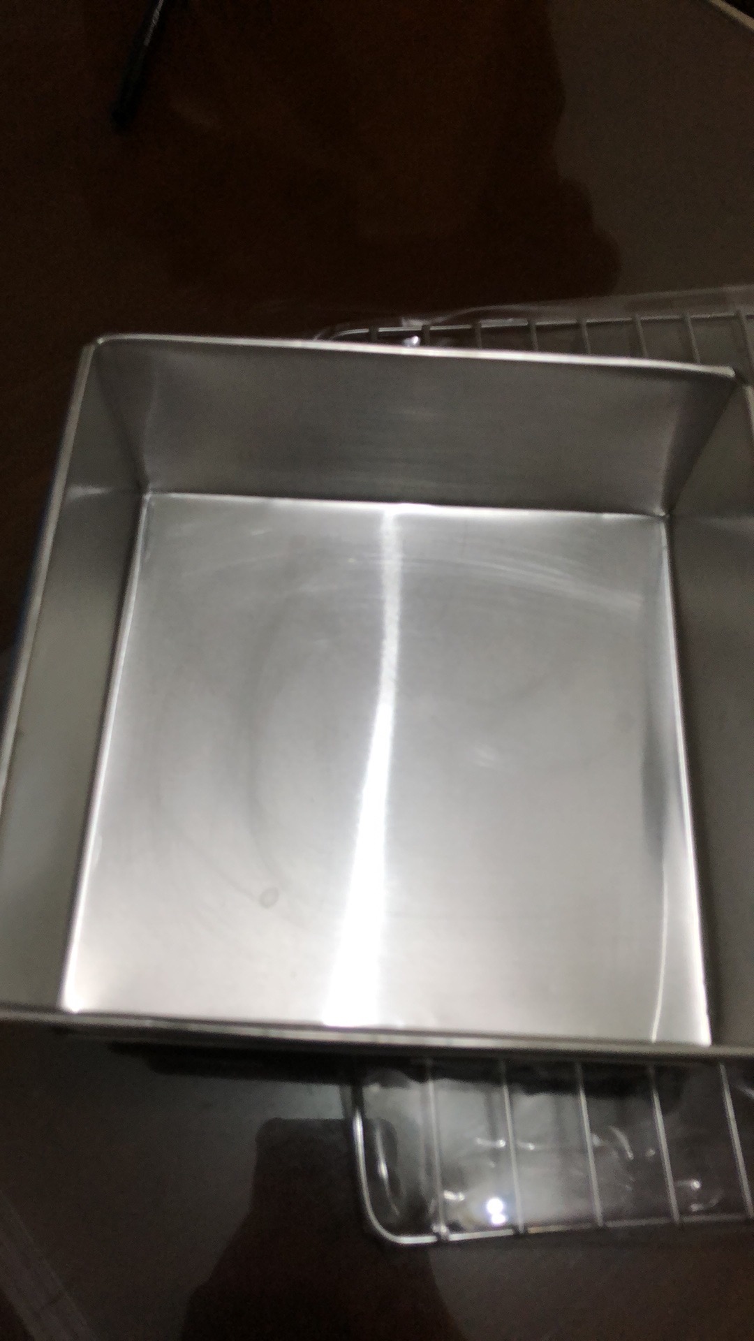 Loyang Kotak Untuk Kue Bolu Lapis Surabaya Bahan Alumunium Ukuran 18 Cm Tinggi 7 Cm