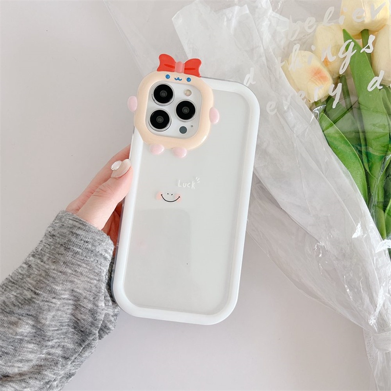 Casing Silikon iPhone 14 13 12 11 Pro Max X Xr Xs Max 7 8 6 6s Plus SE 2020 Shockproof Motif Monster Kecil