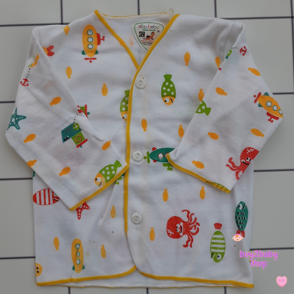 Baju Lengan Panjang Bayi Abiy Baby 0-4 Bulan 1 PCS