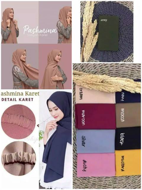 Krudung pasmina instan