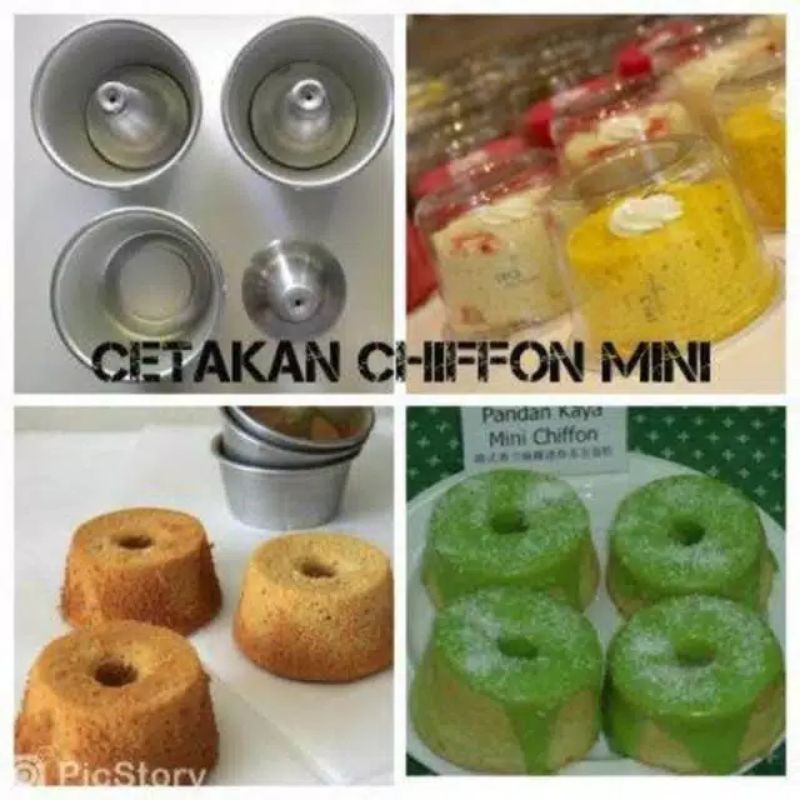 Loyang chiffon mini bongkar pasang/Loyang bulat bongkar pasang