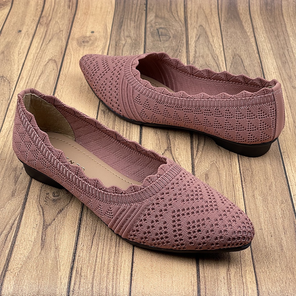 Sepatu Flat Wanita Rajut Import ID03 ~ CLARENZO