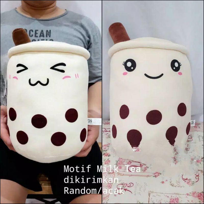 BONEKA BOBA / BONEKA BOBA LED LAMPU KEDIP / Boba Bubble Milk Tea Brown Sugar