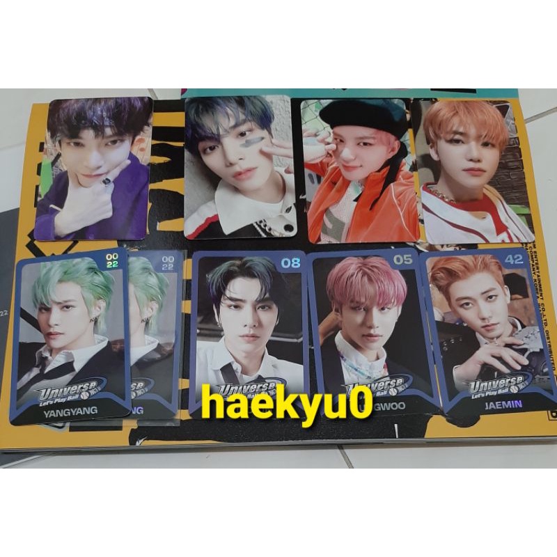 NCT Universe trading card Jaemin Jungwoo Xiaojun Doyoung Yang Yang