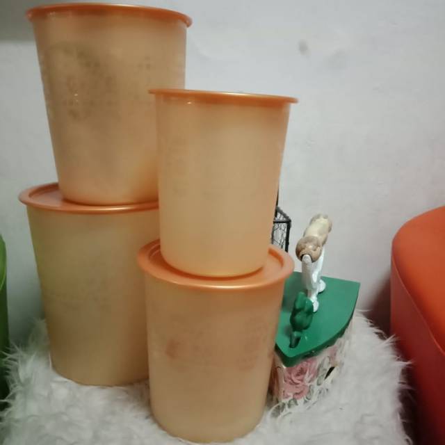Tupperware mosaic canister