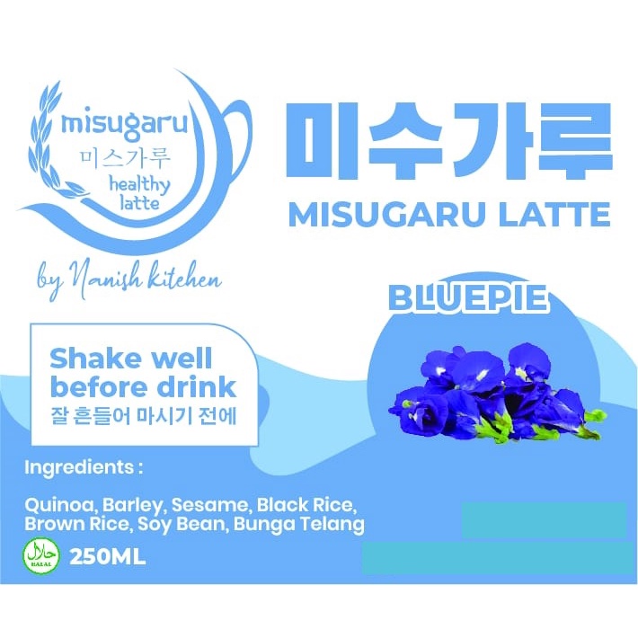 

Misugaru Blue Pie Latte