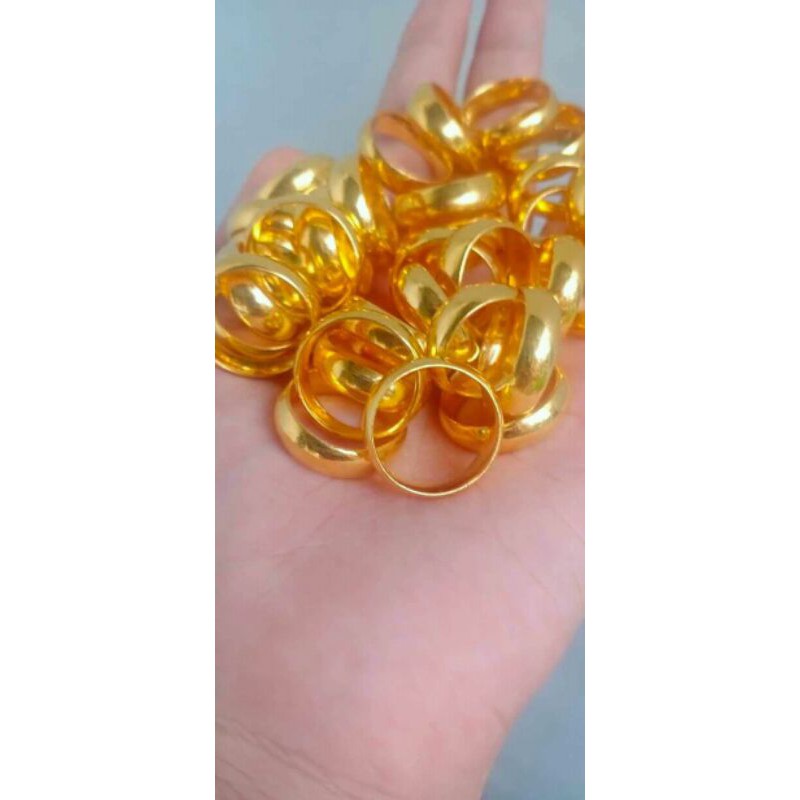 cincin belah rotan emas london lapis 24k