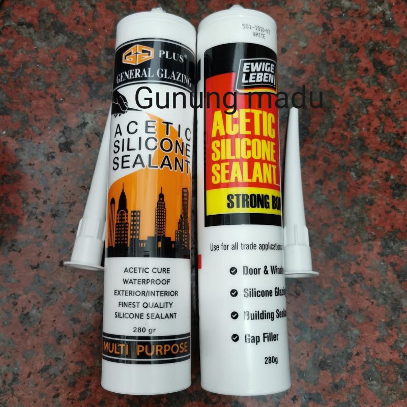 

LEM KACA AQUARIUM SEALANT BOTOL PUTIH / HITAM LEM KACA SEALANT