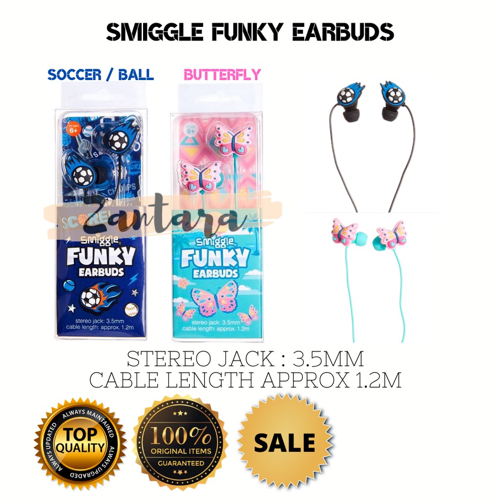Smiggle Funky Earbuds - Earphone Smiggle