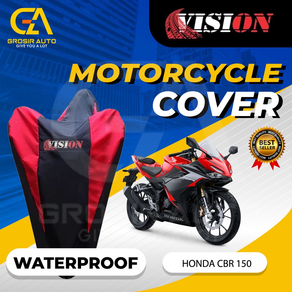 Sarung Motor CBR 150 Waterproof Vision / Cover Selimut Penutup Sarung Mantel Motor Vision