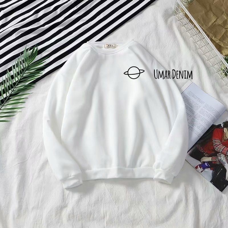 Sweatshirt Saturnus Outwear Anak Tanggung Cewek Bahan Fleece