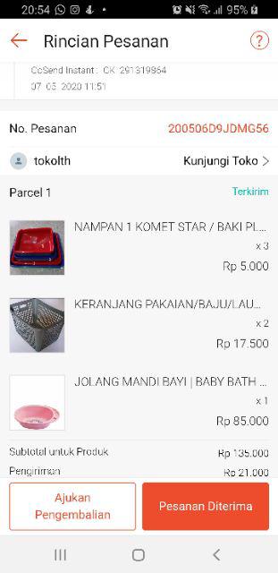 Nampan 1 Komet Star / Baki Plastik