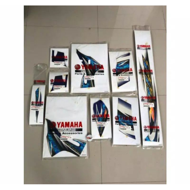 [ COD ]Striping stiker list Fiz R fizr fiz r Biru Putih 2005 Original Yamaha