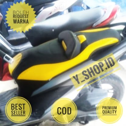 Sarung Kulit Jok Motor Modifikasi Vario 125 New Press MBtech Anti Rembes