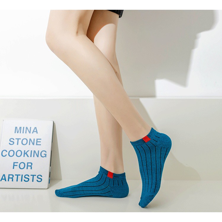 AliMaMa - KAOS KAKI LIST - Kaus Kaki Wanita Pria Unisex Mata Kaki Ankle Sock Socks Murah Medan-3