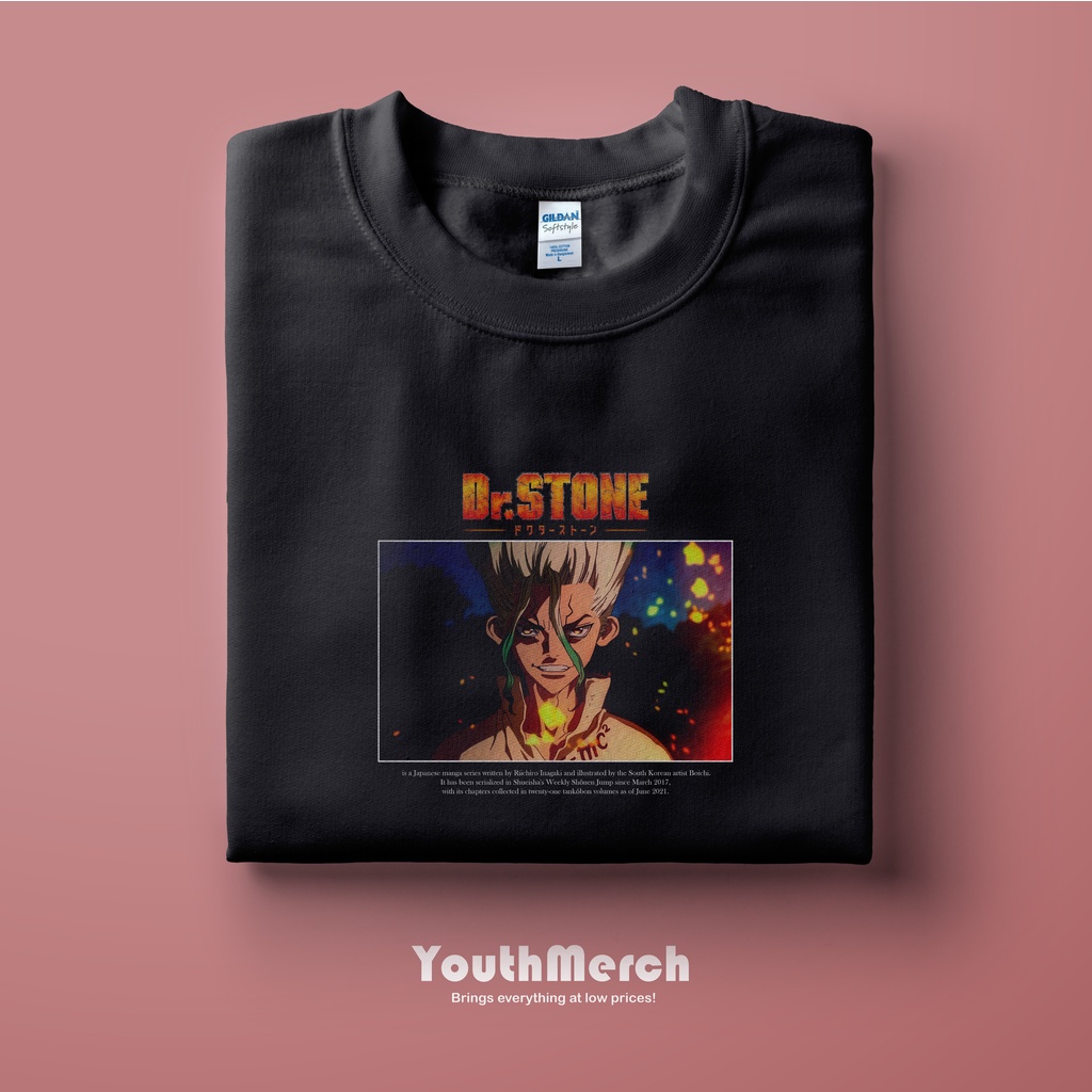 Kaos Anime Dr Stone - Anime Merch | Unisex | Baju Anime Dr Stone | Dr Stone Tees