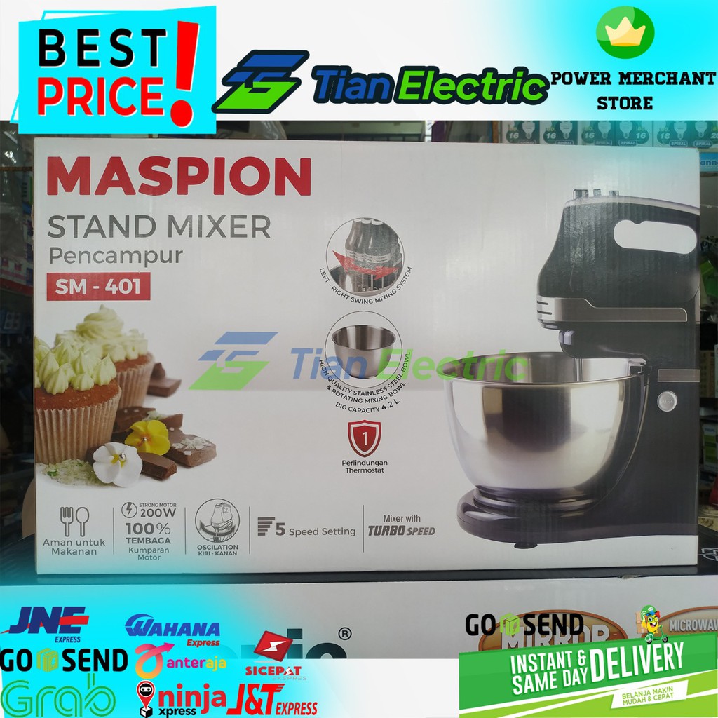 MASPION SM-401 Stand Mixer 4.2 Liter