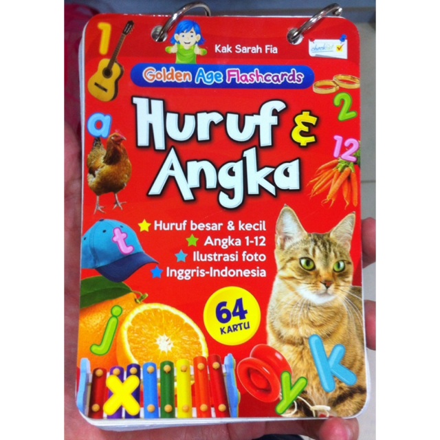 Flash Cards Huruf dan Angka/Smart Card/Kartu Pintar