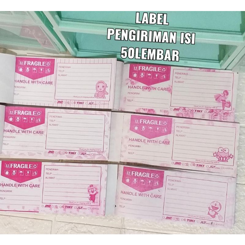 

Label pengiriman olshop isi 50lembar