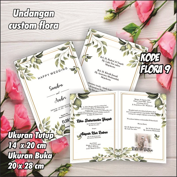 

UNDANGAN PERNIKAHAN FLORA 9