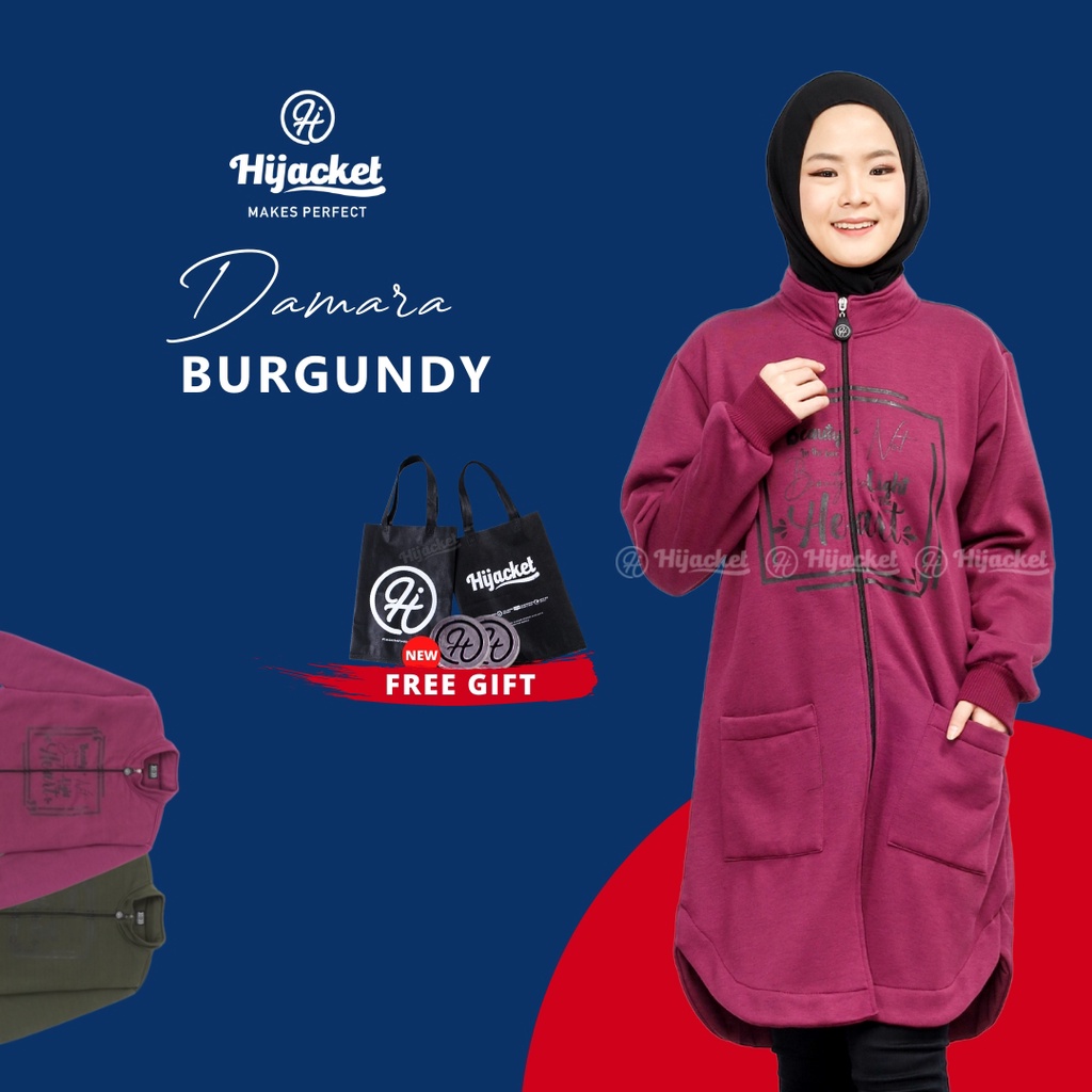 ✅Beli 1 Bundling 3✅ Hijacket Original DAMARA Series Jacket Hijaber Jaket Wanita Muslimah Azmi Hijab No 1 Indonesia Hijaket Jaket Hijab Hijaber Tebal Hangat Premium Jaket Musim Dingin