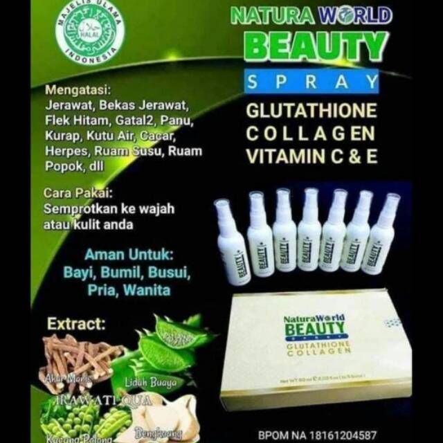 NATURA BEAUTY SPRAY  GLUTATHIONE COLLAGEN