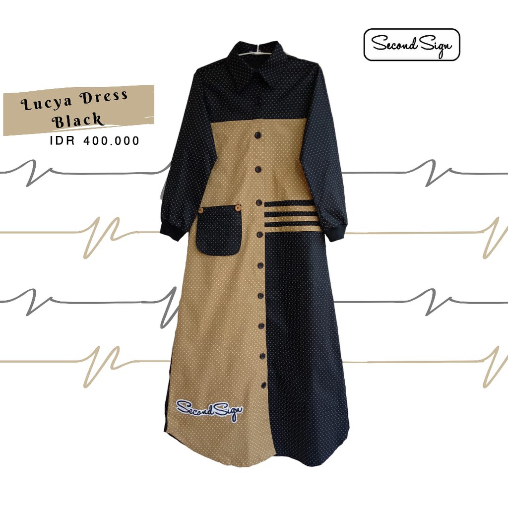 gamis second sign lucya dress