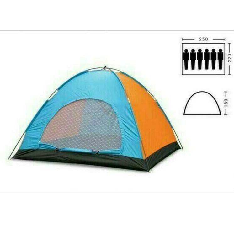 【COD】 Tenda Dome Camping 6-7 Orang` 6P 7P Anti Air Waterproof` Kemah Outdoor Indoor Tent