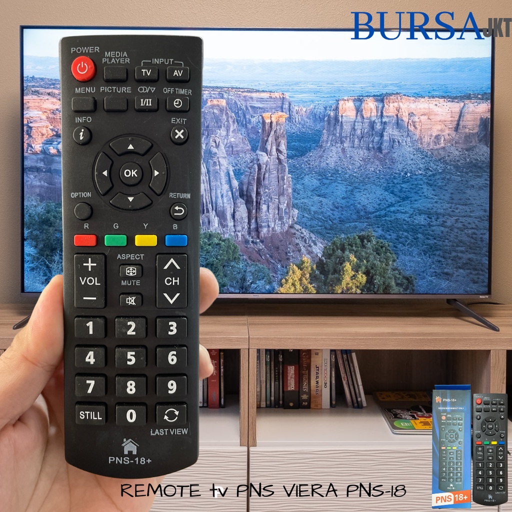 REMOTE REMOT TV PANASONIC PNS UNIVERSAL TABUNG LCD LED TANPA SETTING