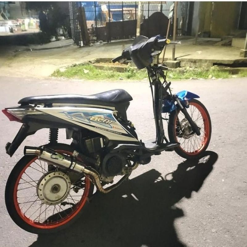 KNALPOT RACING JRM BULAT TROMPET BUKAN ORI VARIO 110/125/150 MIO J GT BEAT FI SCOOPY AEROX