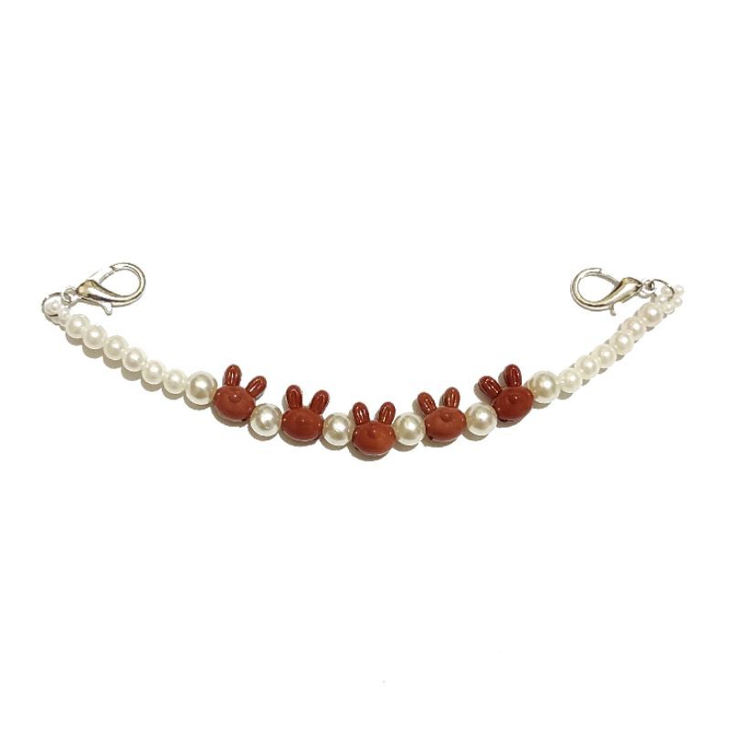 Konektor Masker Hijab Mask Connector Strap Extender Rabbit Pearl Series Kelinci Mutiara