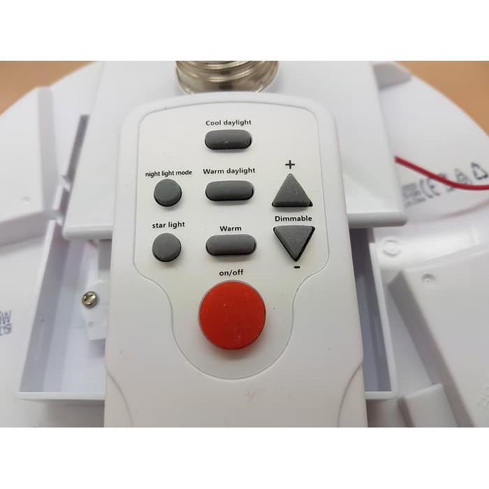 Luby Ceiling Lamp Led 15W With Remote Dimmer ( 3 Warna Lampu ) L-3C15R