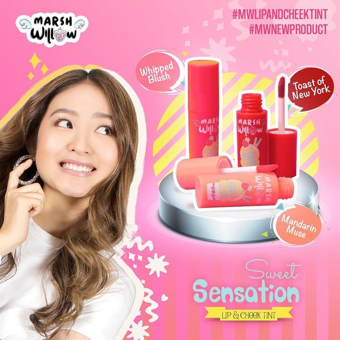 ❤ BELIA ❤ Marsh Willow Sweet Sensation Lip &amp; Cheek Tint BPOM | Marshwillow by Natasha Wilona