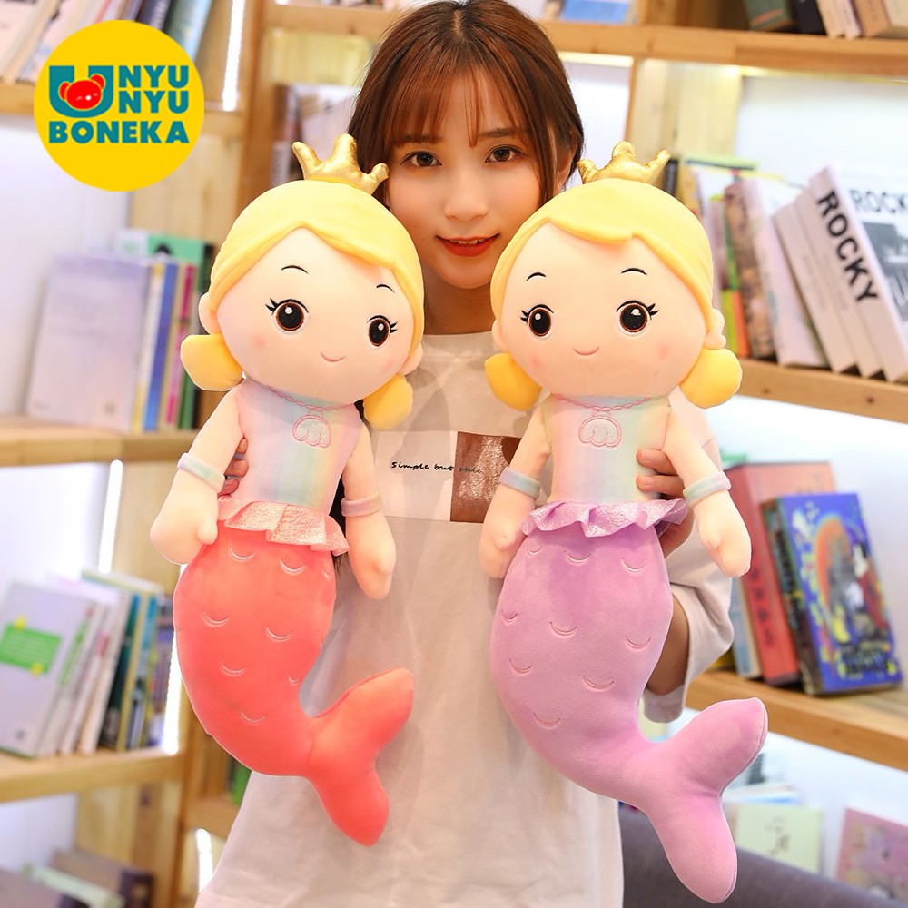 Boneka soft Mermaid 265CM animal ikan import souvenir merchaindise kado frozen snow white