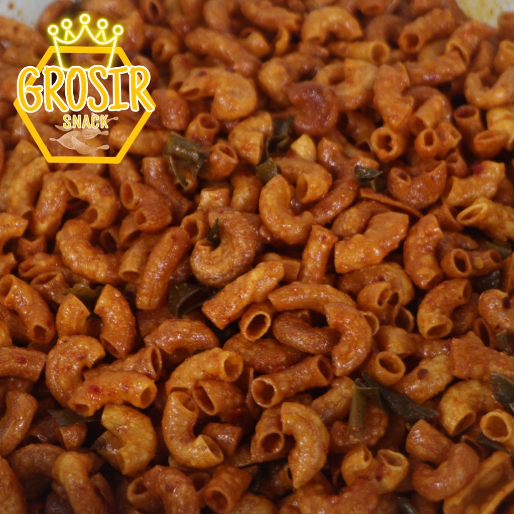 Makaroni Pipa Kriuk 1000gr / 1kg Extra Daun jeruk