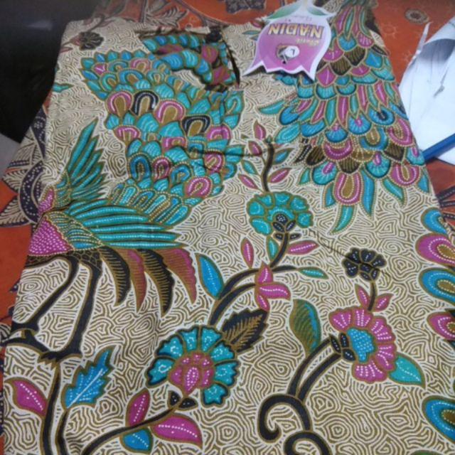 Murai Blouse Atasan Merak Batik Cendrawasih Lonceng Lengan Puff Seragam Kerja Kantor Wanita