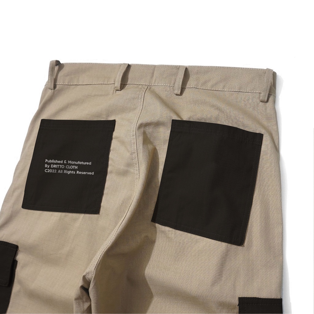 Dritto Long Pants Cargo - Celana Cargo Panjang &quot;CARGOISME&quot; - Brown