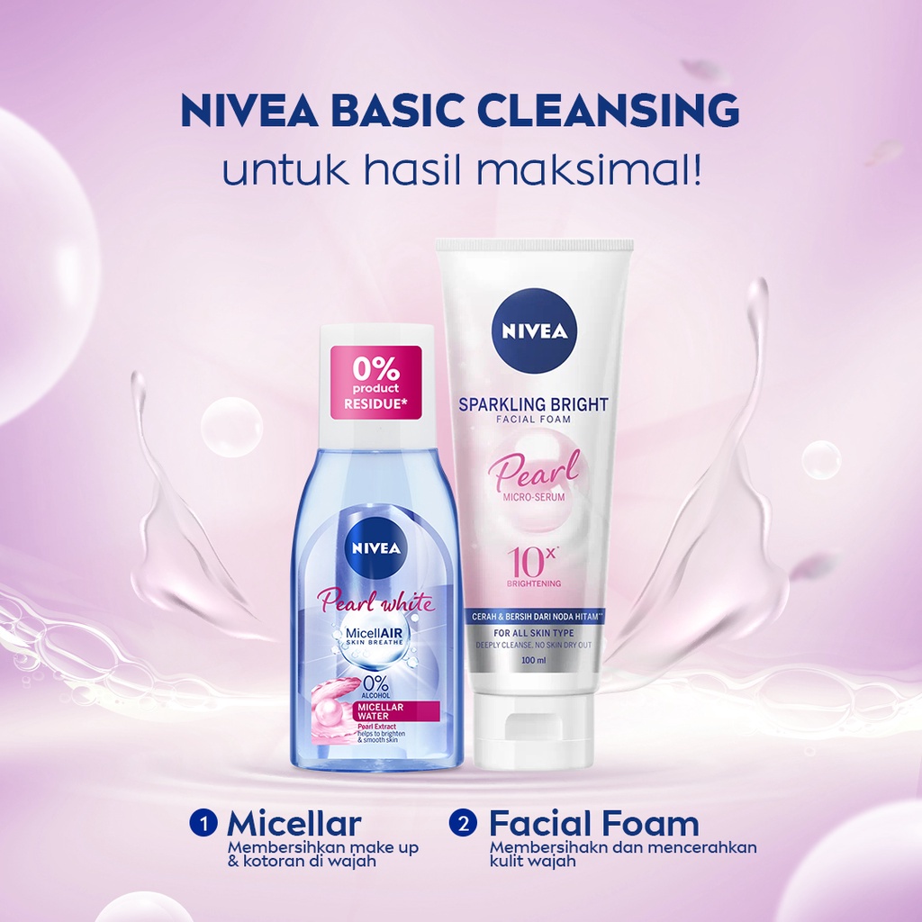 NIVEA Sparkling White Whitening Facial Foam - 100ml