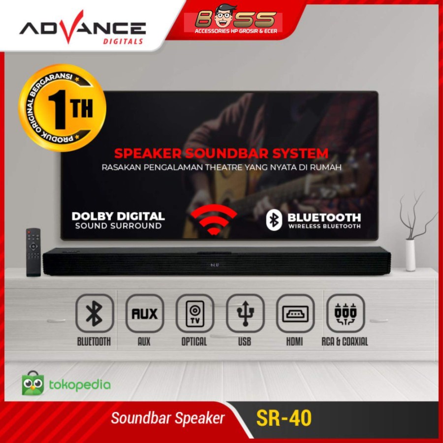 Advance Speaker Soundbar Bluetooth Speaker SR40
