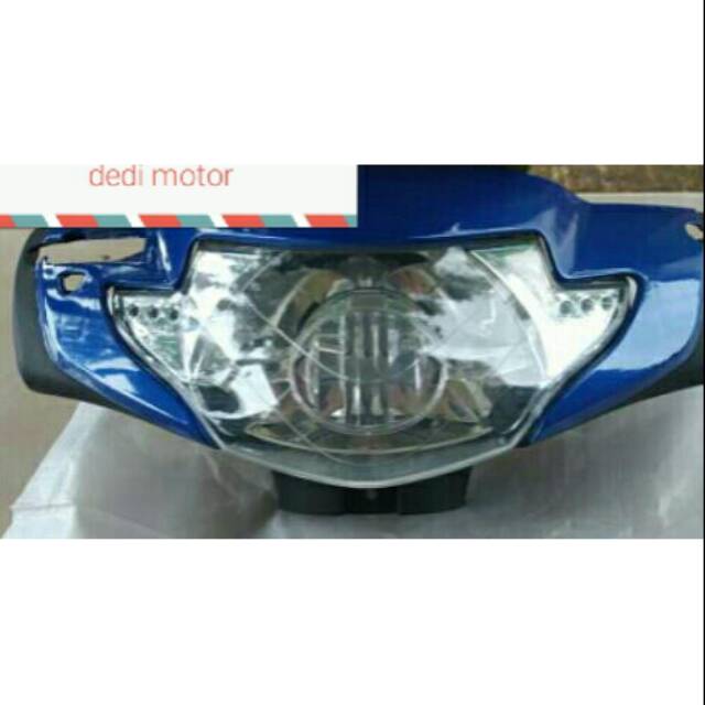 Batok depan + refektor supra x 125 biru