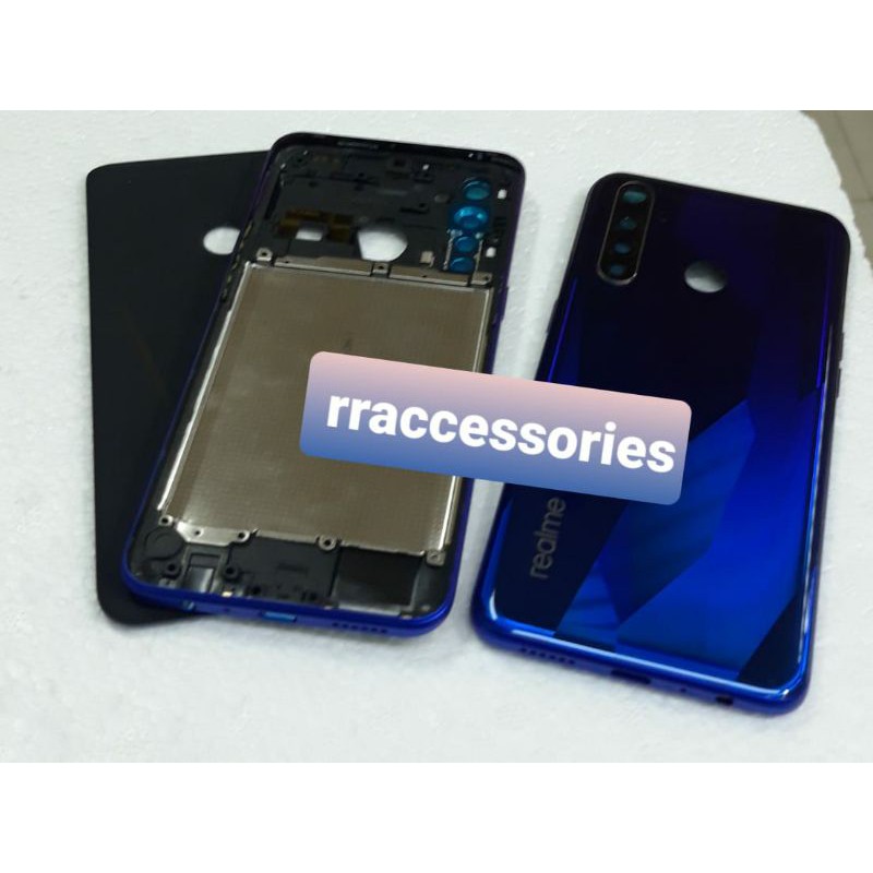 backdoor+bezel realme 5pro/bezel/tulang tengah+backdoor realme 5 pro