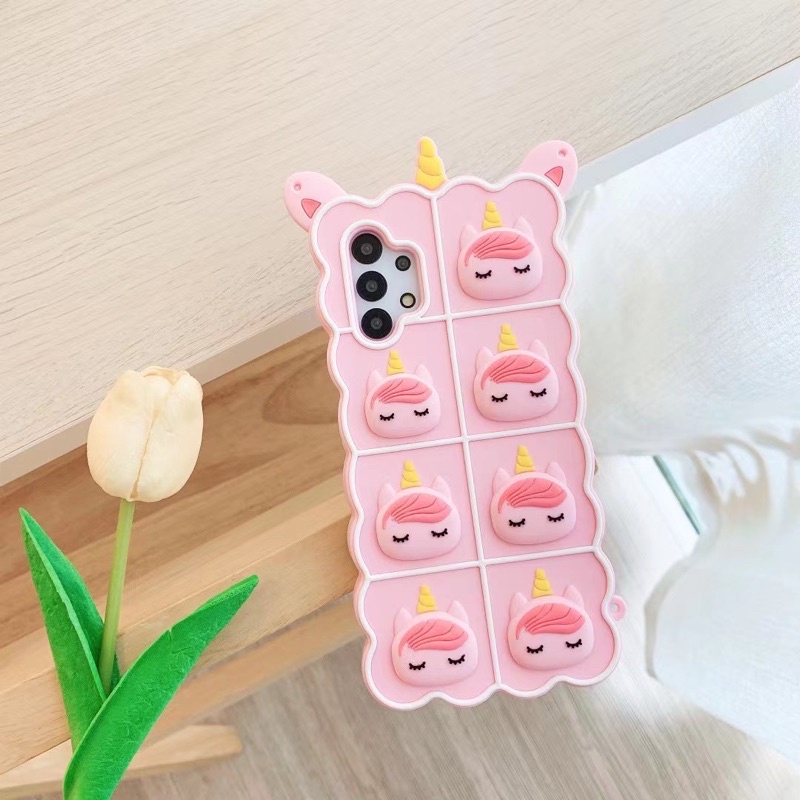 SAMSUNG S20 Fe S20 S20+ S20 Ultra S21 S21+ Plus S21 Ultra  S9 S9+ S10 S10+ Note 10 20 Ultra POP IT UNICORN PASTEL CASE SAMSUNG A11 M11 A20 A30 A30s A50 A31 A51 A71 A32 5g A01 A52 A72 A02 A02s A70 A50s A70s