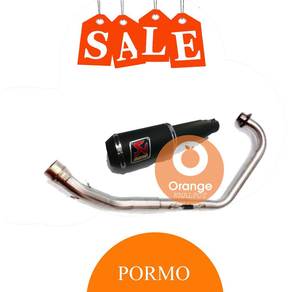 Knalpot Racing Akrapovic GP M1 Black Byson/Scorpio / Mx king/ Jupiter MX 135 New/ Old