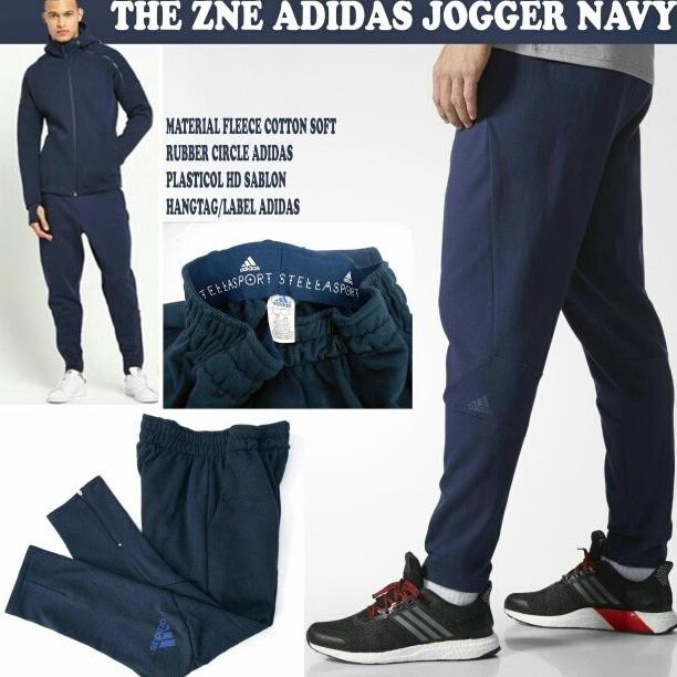 CELANA JOGGERPANTS ADIDAS ZNE NAVY WITH ZIPPER GRADE ORI.