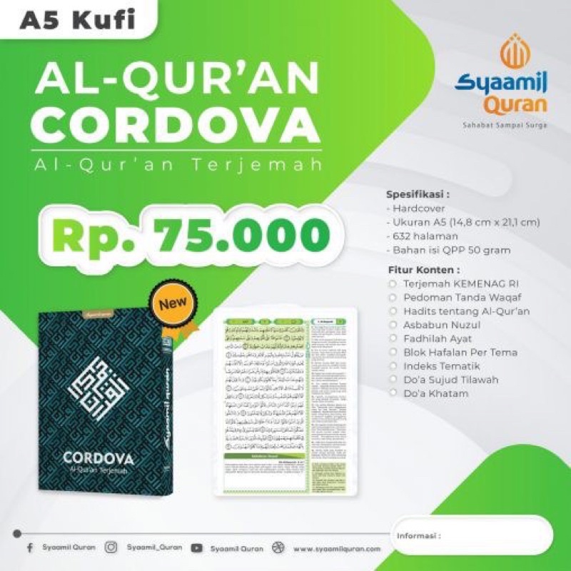 ALQUR'AN CORDOVA KUFI (A5)