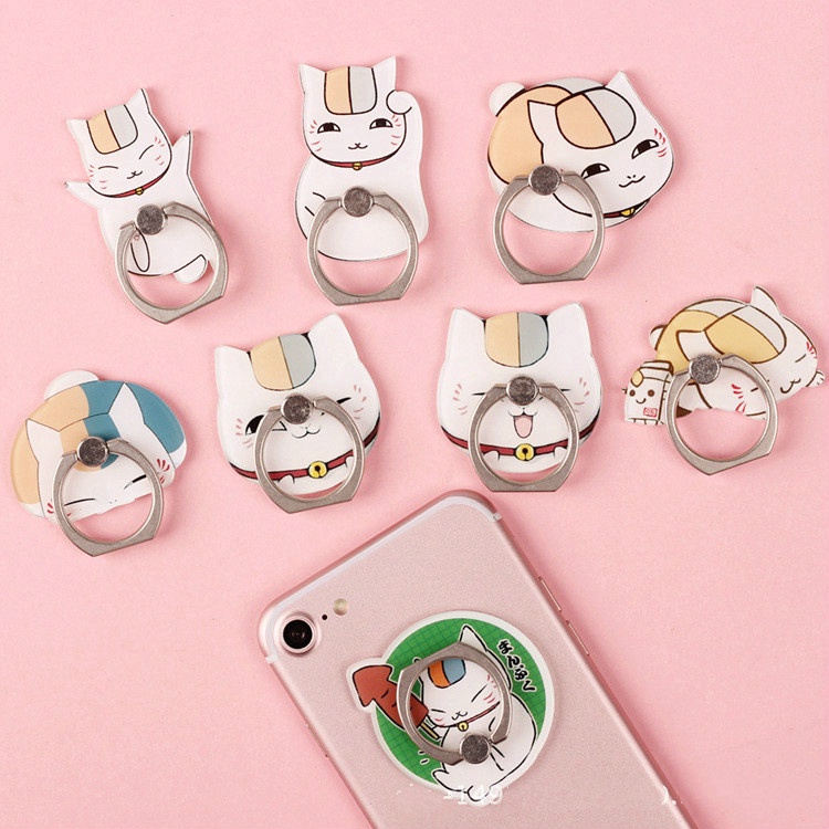 1pc Finger Ring Universal Phone Holder Lucky Cat Shape