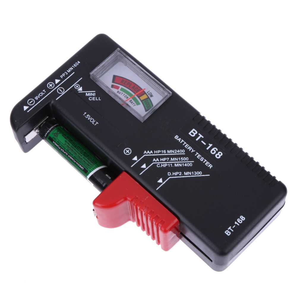 OLOEY Tester Baterai AA AAA Volt Meter - BT-168-Hitam