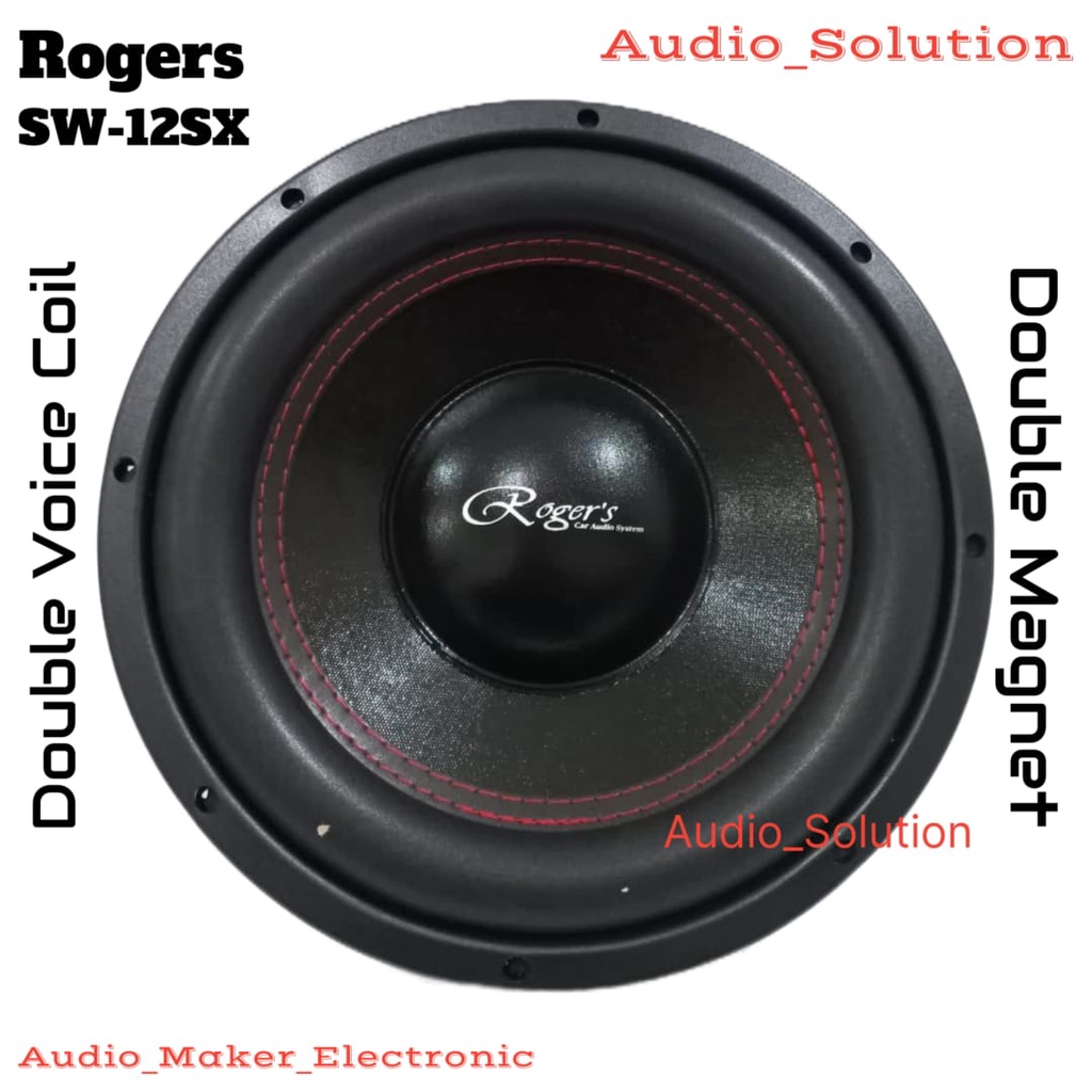 Subwoofer Rogers 12 Inch SW-12SX Double Magnet Double Coil SW12SX